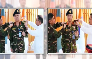 প্রধানমন্ত্রী তারেক রহমানের হাতে র্যাঙ্ক ব্যাজ পেলেন দুই জ্যেষ্ঠ সেনা কর্মকর্তা! র্যাঙ্ক ব্যাজ
