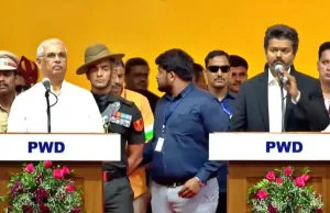 জোসেফ বিজয় তামিলনাড়ুর মুখ্যমন্ত্রী | টিভিকে-র ৯ সদস্যের মন্ত্রিসভা শপথ গ্রহণ জোসেফ বিজয় মুখ্যমন্ত্রী