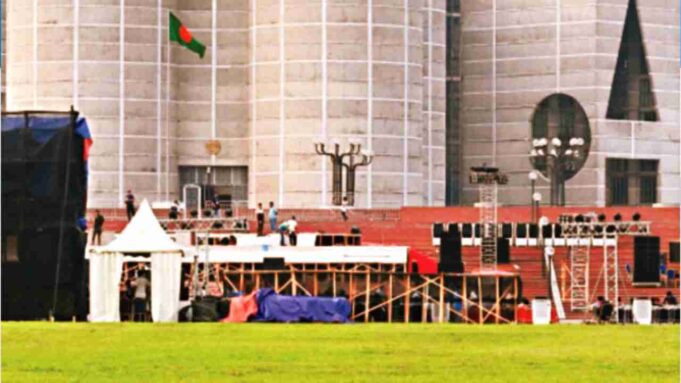 সনদ স্বাক্ষরের মঞ্চ প্রস্তুত,
