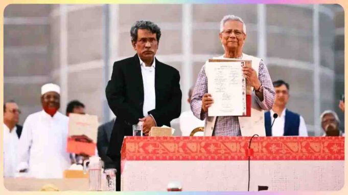 জুলাই জাতীয় সনদে স্বাক্ষর করলেন