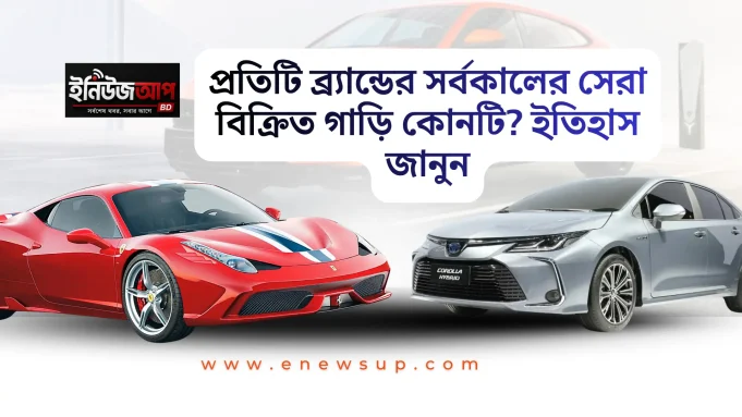 বিশ্বের সবচেয়ে জনপ্রিয় এবং বেশি বিক্রিত গাড়ির তালিকা।