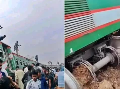 সান্তাহারে নীলসাগর এক্সপ্রেসের ৯ বগি লাইনচ্যুত; ছাদ থেকে পড়ে আহত শতাধিক সান্তাহারে নীলসাগর এক্সপ্রেসে