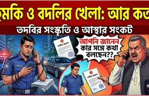 হুমকি, তদবির আর বদলির চক্র কবে ভাঙবে প্রশাসনে বদলি ও হুমকি
