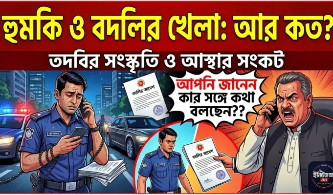 হুমকি, তদবির আর বদলির চক্র কবে ভাঙবে প্রশাসনে বদলি ও হুমকি