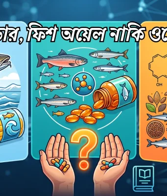 কড লিভার অয়েল vs ফিশ অয়েল vs ওমেগা-৩: একসাথে খাবেন নাকি আলাদা? ২০২৬ গাইড কড লিভার অয়েল vs ফিশ অয়েল vs ওমেগা-৩