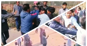 ২০২৬ সালের নির্বাচনে ভোটকেন্দ্রের বাইরে সংঘর্ষের দৃশ্য