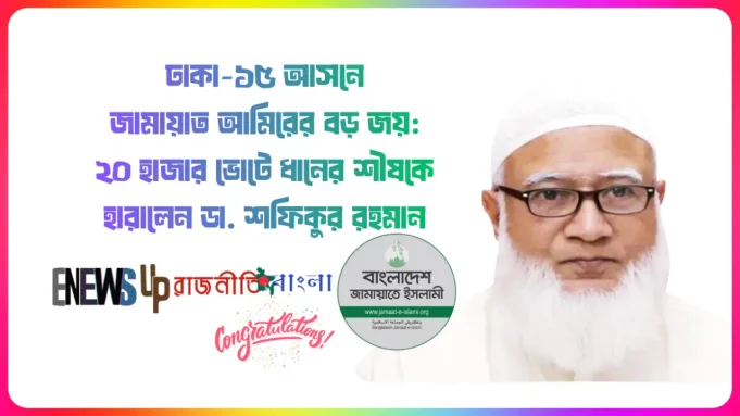 ঢাকা-১৫ আসনে ডা. শফিকুর রহমানের বিশাল জয়