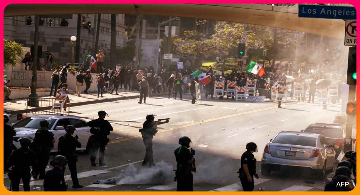 লস অ্যাঞ্জেলেস: ট্রাম্পের বিরুদ্ধে