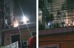 রাজধানীর মিরপুরে বহুতল ভবনে আগুন, নিয়ন্ত্রণে ফায়ার সার্ভিস মিরপুর সাড়ে ১১ নম্বরে বহুতল ভবনে আগুন
