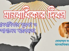মানবাধিকার দিবস: মানবাধিকার সুরক্ষা ও আমাদের দায়বদ্ধতা মানবাধিকার দিবস