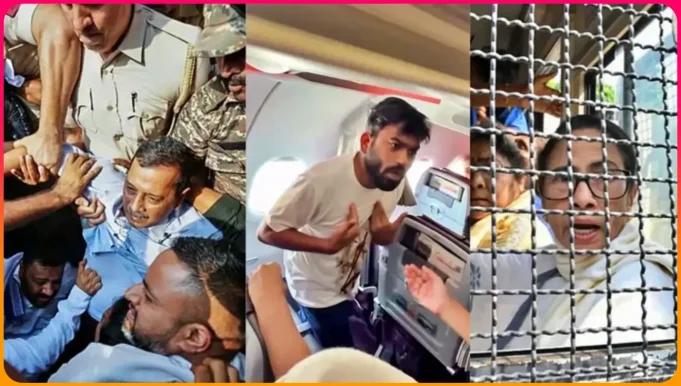 দিল্লিতে বিক্ষোভ ও সাবেক মুখ্যমন্ত্রী আটক