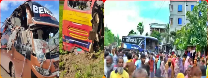 সিলেট ও বগুড়ায় বাস দুর্ঘটনায় নিহত ১৪