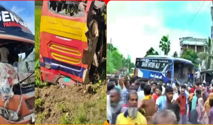 মহাসড়কে রক্তের হোলিখেলা: সিলেট ও বগুড়ায় মর্মান্তিক দুর্ঘটনায় শিশু ও শ্রমিকসহ নিহত ১৪, আহত ৩৫! সিলেট ও বগুড়ায় বাস দুর্ঘটনায় নিহত ১৪