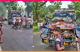 টাঙ্গাইলে দাঁড়িয়ে থাকা ট্রাকে মুরগিবাহী পিকআপের ধাক্কা, চালক-হেলপারসহ নিহত ৪ টাঙ্গাইলে সড়ক দুর্ঘটনায় নিহত ৪