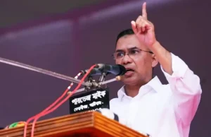 সিলেটে তারেক রহমানের প্রথম নির্বাচনী জনসভা: ‘আল্লাহর মালিকানাধীন বিষয় নিয়ে প্রতিশ্রুতি দেওয়া শিরক’ সিলেটে তারেক রহমানের প্রথম