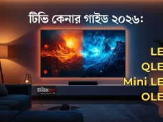 টিভি কেনার গাইড ২০২৬: LED, QLED, Mini LED ও OLED – বাংলাদেশের জন্য সম্পূর্ণ পরামর্শ টিভি কেনার গাইড: LED, QLED, Mini LED ও OLED টিভির তুলনা